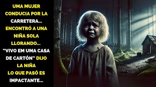 😱Una mujer encontró a una NIÑA sola LLORANDO “Vivo en una CASA DE CARTÓN”, se QUEDÓ IMPACTADA!😱