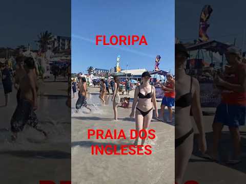 A PRAIA DOS INGLESES em FLORIPA no sábado ensolarado. #praia #beach #floripa