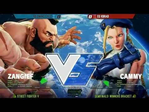 Street Fighter 5 Tournament: Summer Jam X Semis - RB Snake Eyez (Zangief) v EG KBrad (Cammy)