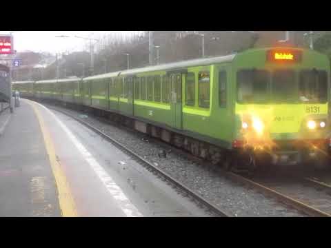 Irish Rail 8100 class dart train arriving Sandycove & Glasthule, Co Dublin