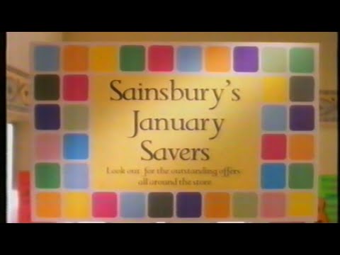 Sainsbury's January Savers advert featuring Noel Garcia - Broadcast 9th January 1996 HTV (UK)