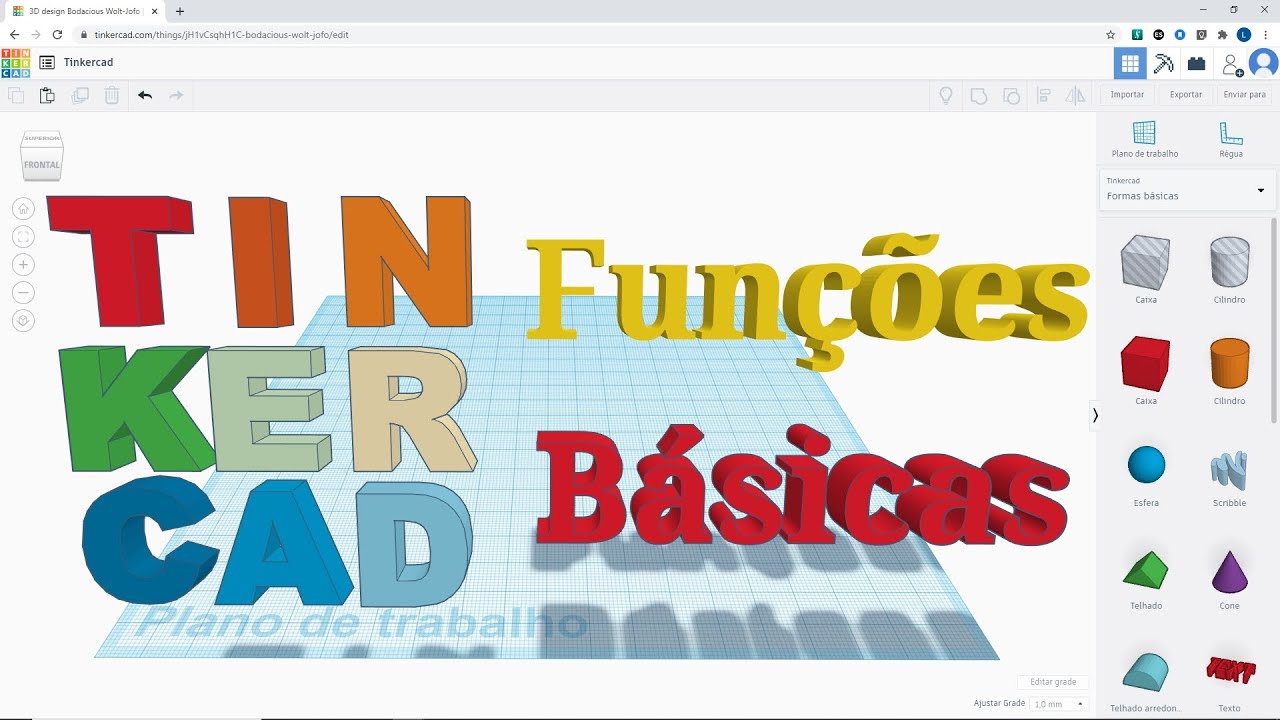 Tinkercad  - Introdução e funções básicas