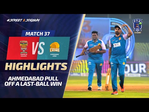 ISPL Season 3 - Match 37: Ahmedabad Lions win in a last ball thriller!
