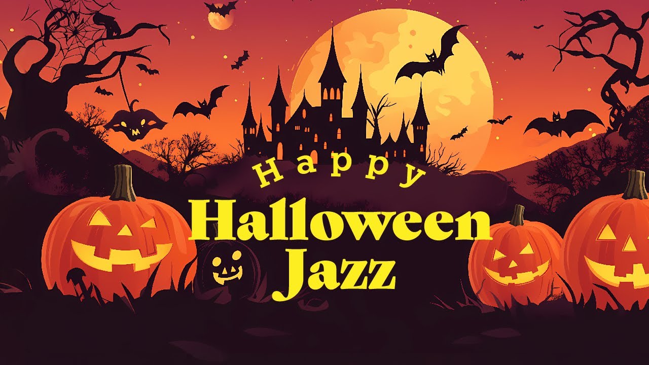 🎃 Relaxing Halloween Jazz Music with Coffee Shop Ambience 🦇 Instrumental Bossa Nova Music