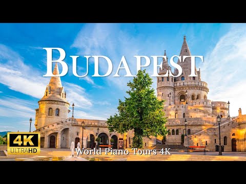 FLYING OVER BUDAPEST ( 4K UHD ) • Relaxing Music Along With Beautiful Nature Videos