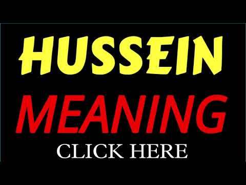 What does the name HUSSEIN mean | HUSSEIN meaning in english | Meaning of name HUSSEIN