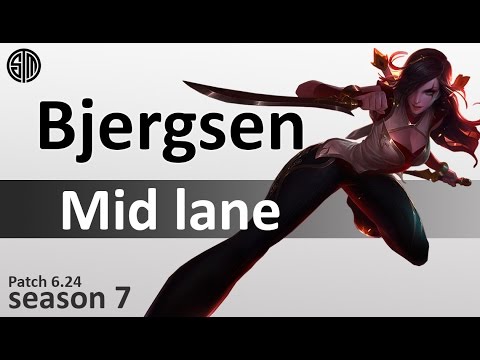 TSM Bjergsen : Katarina vs Leblanc | Mid lane | NA LOL | Patch 6.24 | season7