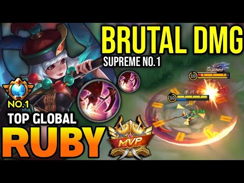 RUBY BEST BUILD 2023 | TOP GLOBAL RUBY GAMEPLAY | MOBILE LEGENDS✓