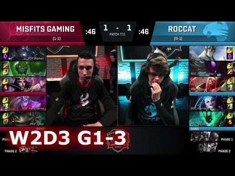 Misfits vs ROCCAT | Game 3 S7 EU LCS Summer 2017 Week 2 Day 3 | MSF vs ROC G3 W2D3