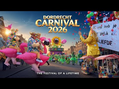 Dordrecht Carnival Parade 2026 🎉 Full Parade Highlights | Colorful Festival in the Netherlands 🇳🇱 