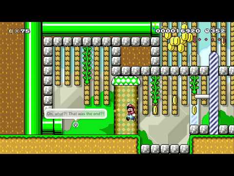 Thwomp'n-Chomp Tower by simen - SUPER MARIO MAKER - NO COMMENTARY 1ay