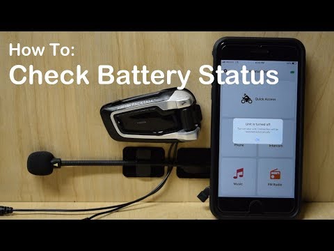 Cardo PACKTALK/BOLD - "Battery Status" Voice Command - Check Battery Level