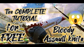 The Complete Tutorial for Free bloody Assault Knife🔥🔥🔥 funclubyt #callofdutymobile