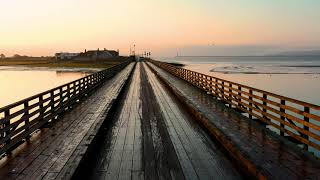 A Wooden Bridge Built Above Water