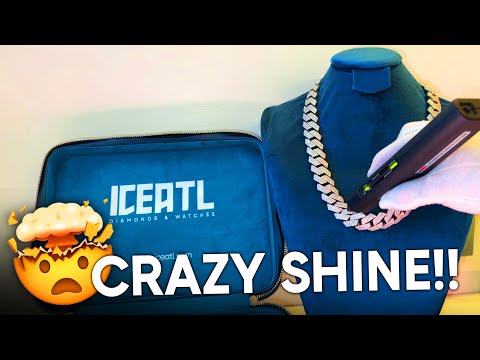 Unboxing ICEATL 20mm VVS Moissanite Cuban Chain [DIAMOND TEST] - Full in-depth Review