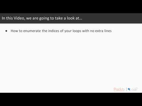 Python Tips Tricks and Techniques Enumerating Indices of Loops with No Extra Lines|packtpub com