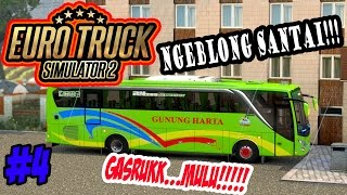Download lagu #4 [ETS2] Bus Gunung Harta Meliuk-liuk di jalur extream!! | Gasruk mulu, Nyenggol truk!!! mp3