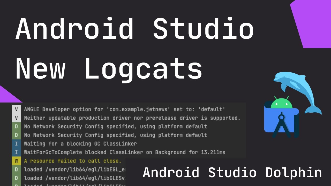 Android Studio NEW Logcat detail explanation | Detail Overview | How to use the Logcat in Dolphin