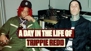 A Day In The Life Of Trippie Redd: Studiosession, Pressrun mit Travis Barker &amp; Gaming | 16BARS