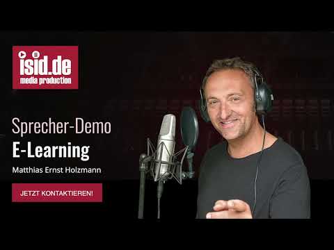 Sprecher-Demo "E Learning" - Matthias Ernst Holzmann