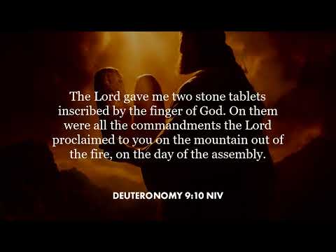 Deuteronomy 9:10 (NIV)