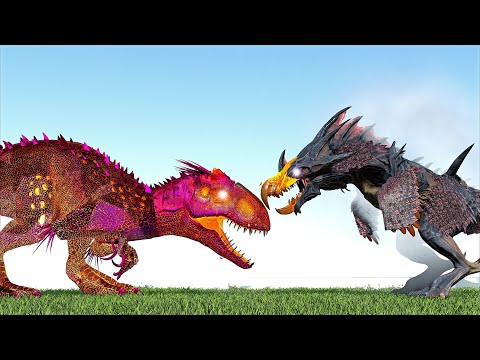 BLACK OMEGA INDOMINUS REX (PF) VS PARANOID DODOREAPER (ARK SURVIVAL EVOLVED BATTLE)