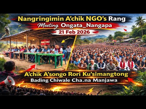 A'chik NGO's aro Bazar Committee Meeting Ongata _ East Garo Hills_ Nangapa 
