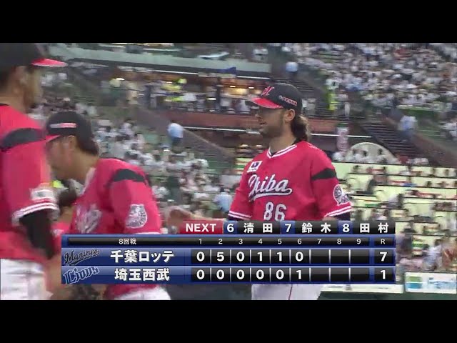 【6回裏】マリーンズ・ボルシンガーが変化球で相手の的を絞らせず!! 2018/5/12 L-M