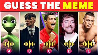 Guess the Meme Challenge: From Easy to Impossible! 🤔 | Mr.Beast, Ronaldo, Cr7, Diana, Coffin Dance..