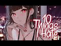 Nightcore 10 Things I Hate About You Leah Kate Lyrics