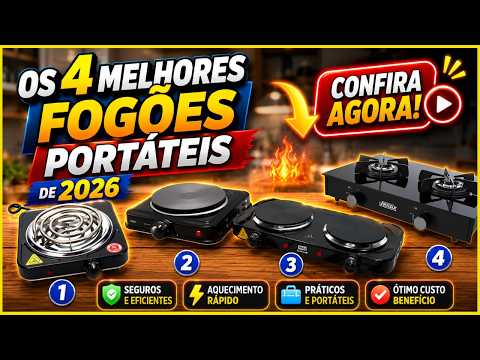 😱 Os 4 Melhores Fogões Portáteis de 2026! Qual Vale a Pena?