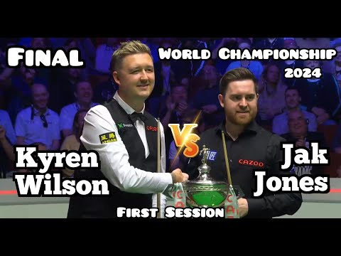 Kyren Wilson vs Jak Jones - World Championship Snooker 2024 - Final - First & Full Session Live