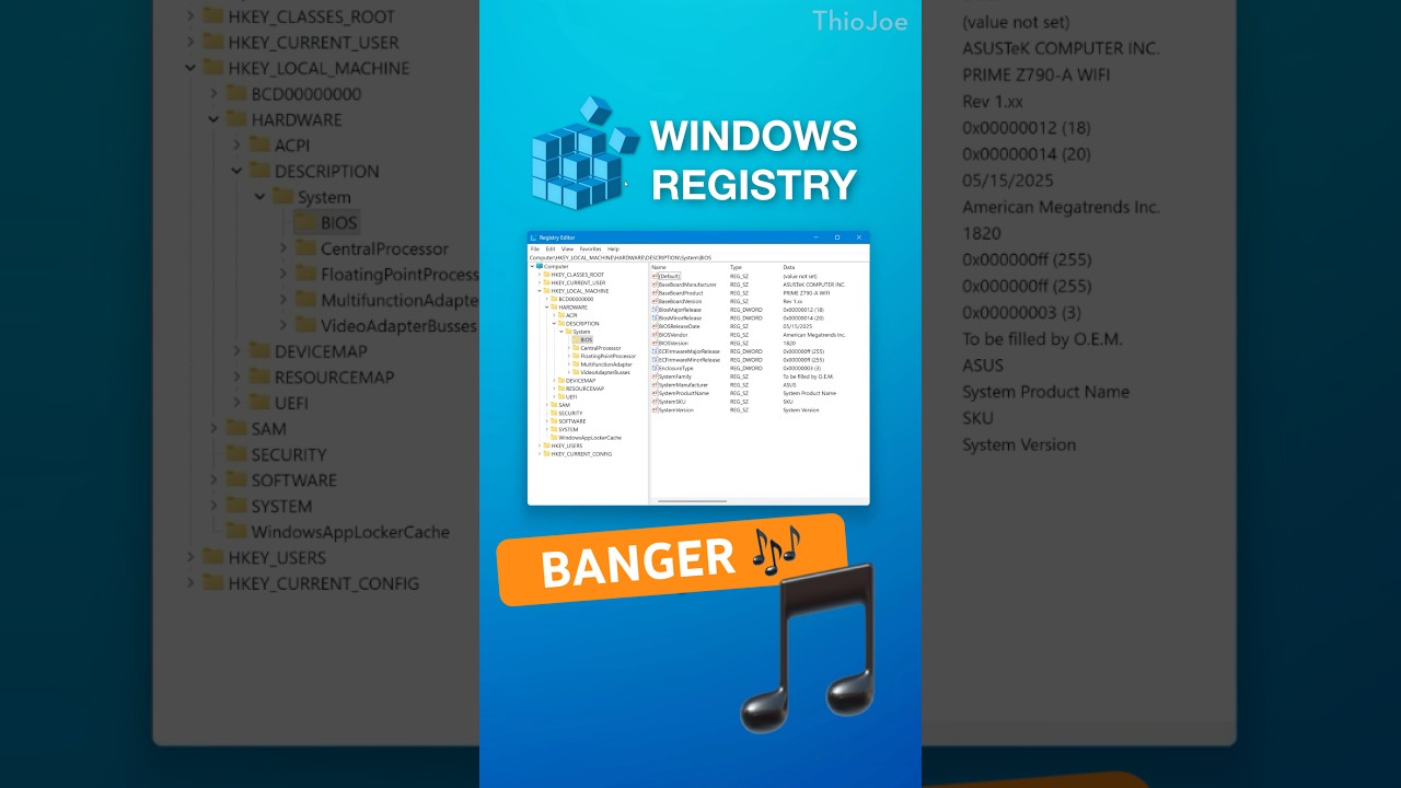 Windows Registry Song (100% Banger)