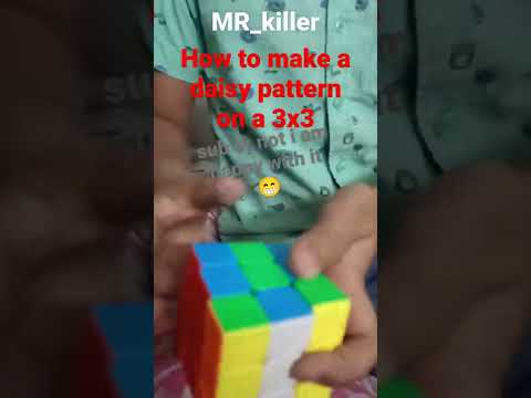 how to make daisy pattern on a 3x3 #shorts #3x3 #trick #rubikscube