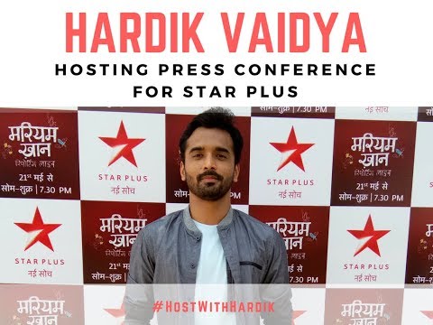 Hardik Vaidya Corporate Anchor Hardik Vaidya hosting the Press Conference for Star Plus
