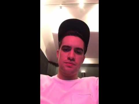 Brendon Urie working on his new song!