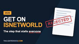 How to Get on ISNetworld in 2026 (Step by Step) | TailgateDocs.com