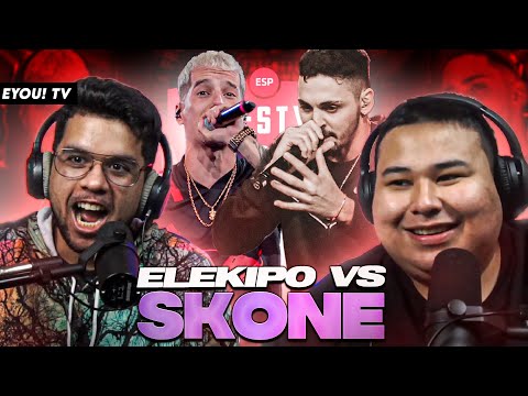 ¡LA MEJOR BATALLA DEL DÍA! - REACCIÓN a SKONE vs ELEKIPO - FMS ESPAÑA: Jornada 1 - Jony y Tess
