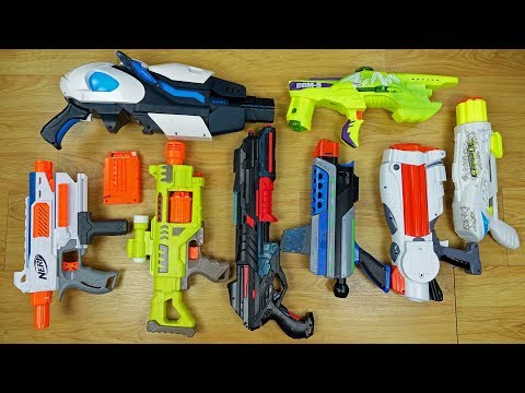 Big Colorful Toy Guns - Disc and Orbeez Throwing Pistol - Space Weapons