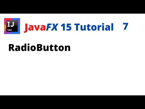 JavaFX 15 Tutorial 7 - RadioButton
