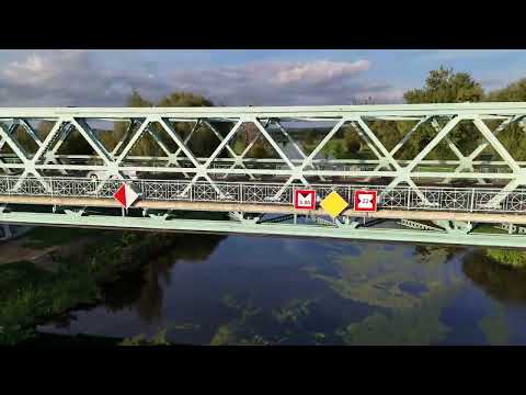 Rzeka Noteć most Czarnków 