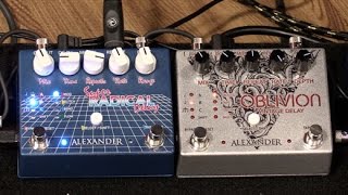 Video thumbnail for NAMM '16 - Alexander Pedals Super Radical Delay & Oblivion Vintage Delay Demos by Premier Guitar