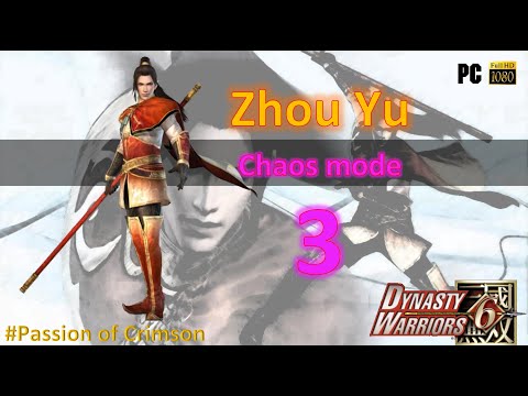 Dynasty warriors 6 Musou mode Zhou Yu [Chaos] Episode 3 Gameplay (No commentary)