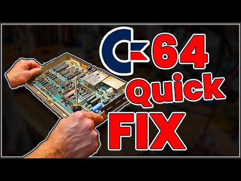 THREE THINGS BROKEN! - But Still a QUICK C64 Repair. FOUR if you count the case clips!