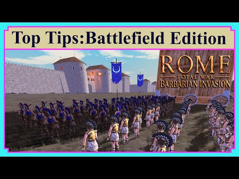 5 Top tips for the Battlefield | Rome Total War Barbarian Invasion | 5 Things I wish I knew earlier