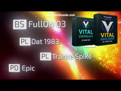 Bass Bank | Synths & FX | Vital Presets | Andi Vax – Vital Presets for House, Techno & Trance