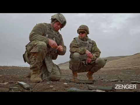 Demolition Training Exercises Carried Out By US Troops Using High Powered Explosives