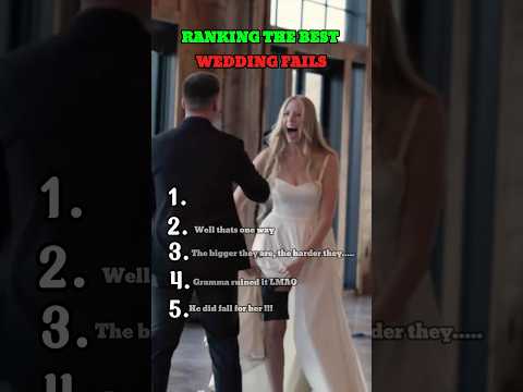 Ranking the best wedding fails!