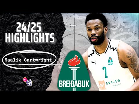 Maalik Cartwright Highlights 2024/25 || Iceland D1 League  || Breidablik BC