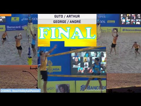 GUTO/ARTHUR vs GEORGE/ANDRE Circuito Brasileiro de Vôlei de Praia OPEN 6 Etapa FINAL